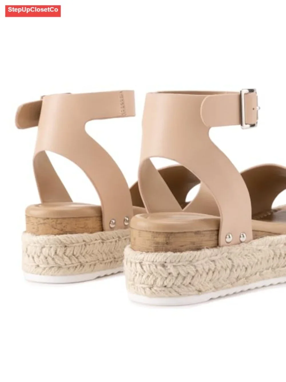 Women's Platform Espadrille Wedge Sandals Comfortable Open Toe Ankle Strap